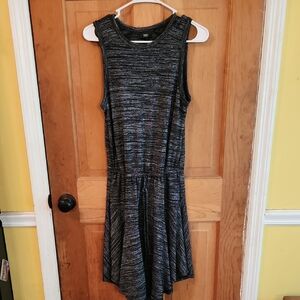 Sleeveless Black and Gray Dress